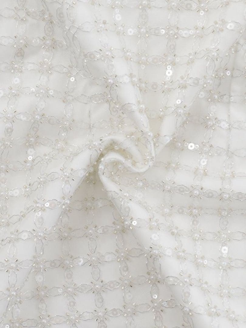 オフショルダー フリル ホワイトミニドレス