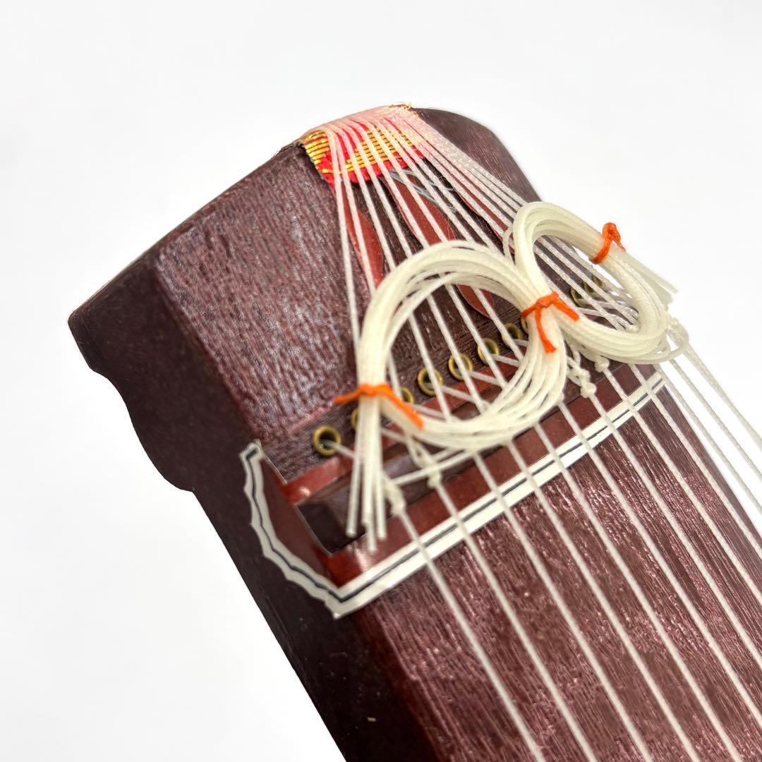 極美品　和楽器 お琴　13弦 木製 インテリア　付属品有ミニ琴　短琴