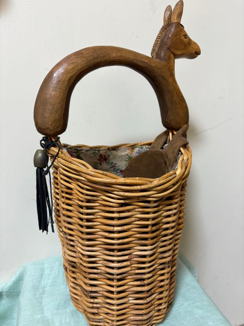 KIYATA バスケット　馬　キヤタ　カゴ　バッグ