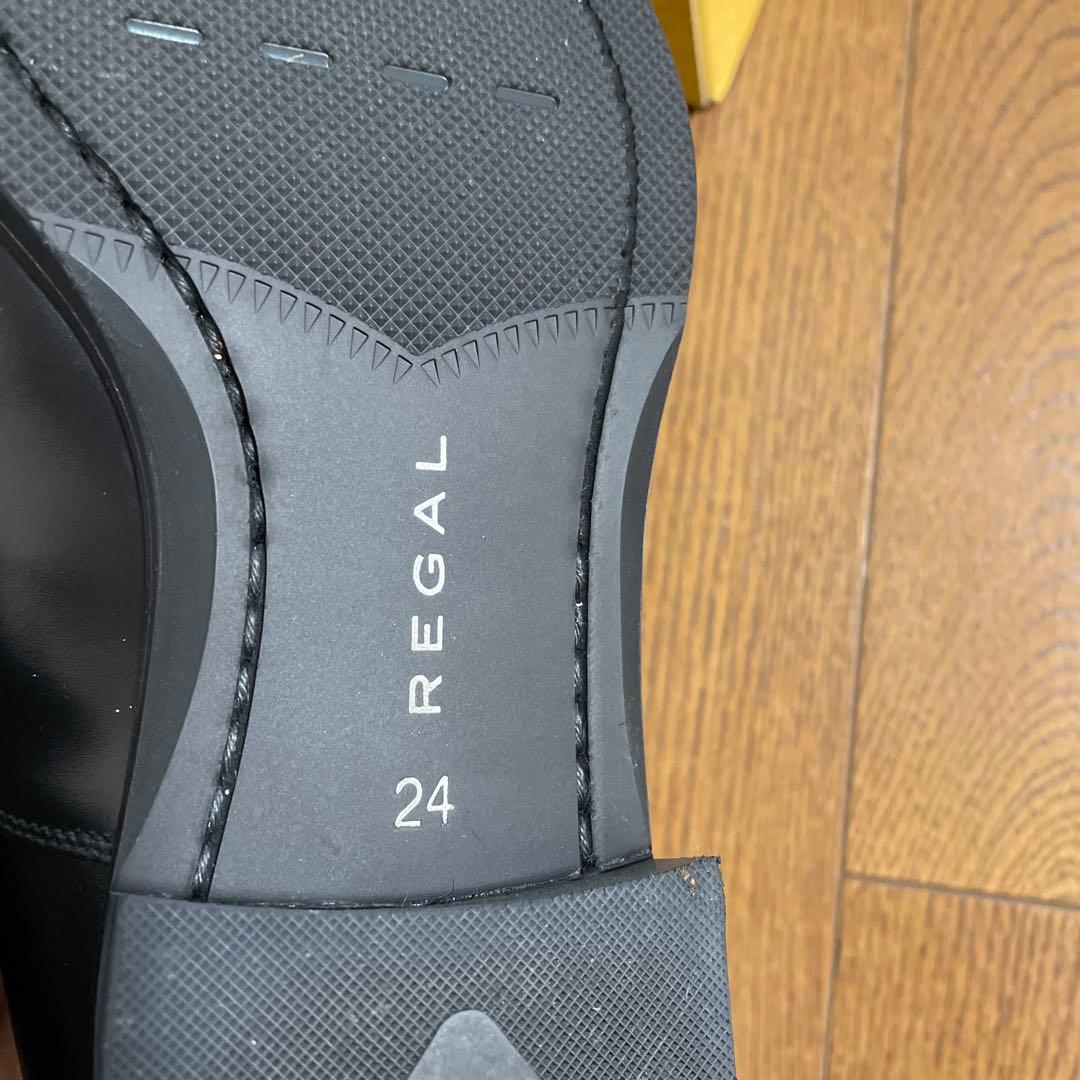 REGALリーガル　メンズ革靴　ビジネスシューズ　24㎝ 黒　ドレスシューズ