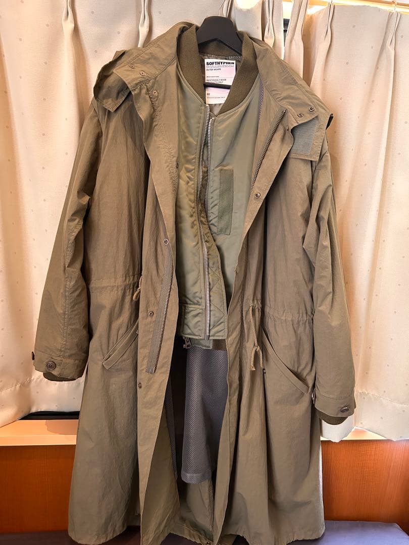 ジャケット・アウター SOFTHYPHEN BACK TO FRONT MA-1 FIELD COAT