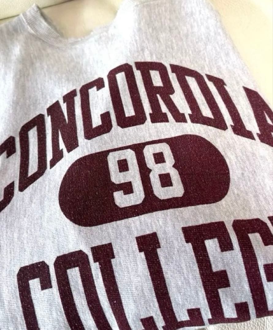 90s USA製 チャンピオン リバースウィーブ XL カレッジ 3段プリント