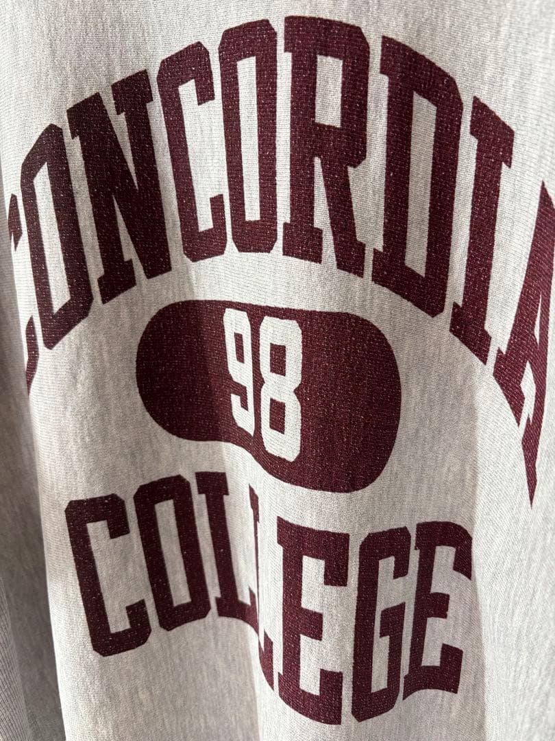 90s USA製 チャンピオン リバースウィーブ XL カレッジ 3段プリント