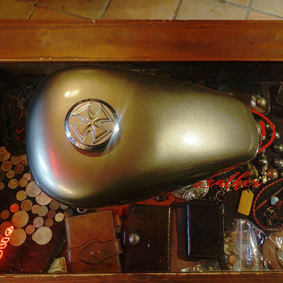 ハーレー　スポタン　メタリックグレー ハンドル　グリップ付き