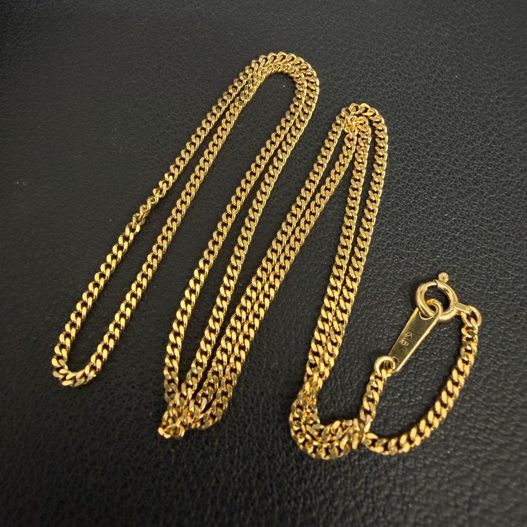 美さま専用(B013026) K18喜平ネックレス 2面シングル 18金 YG