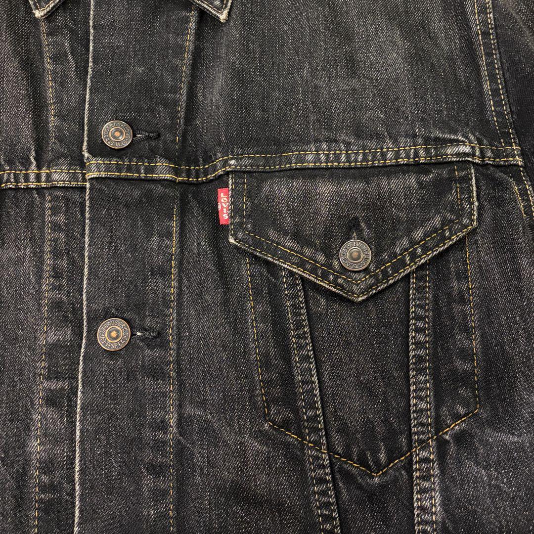 ユーロ Levi's 先染めブラックデニムジャケット 70500 0484 XL