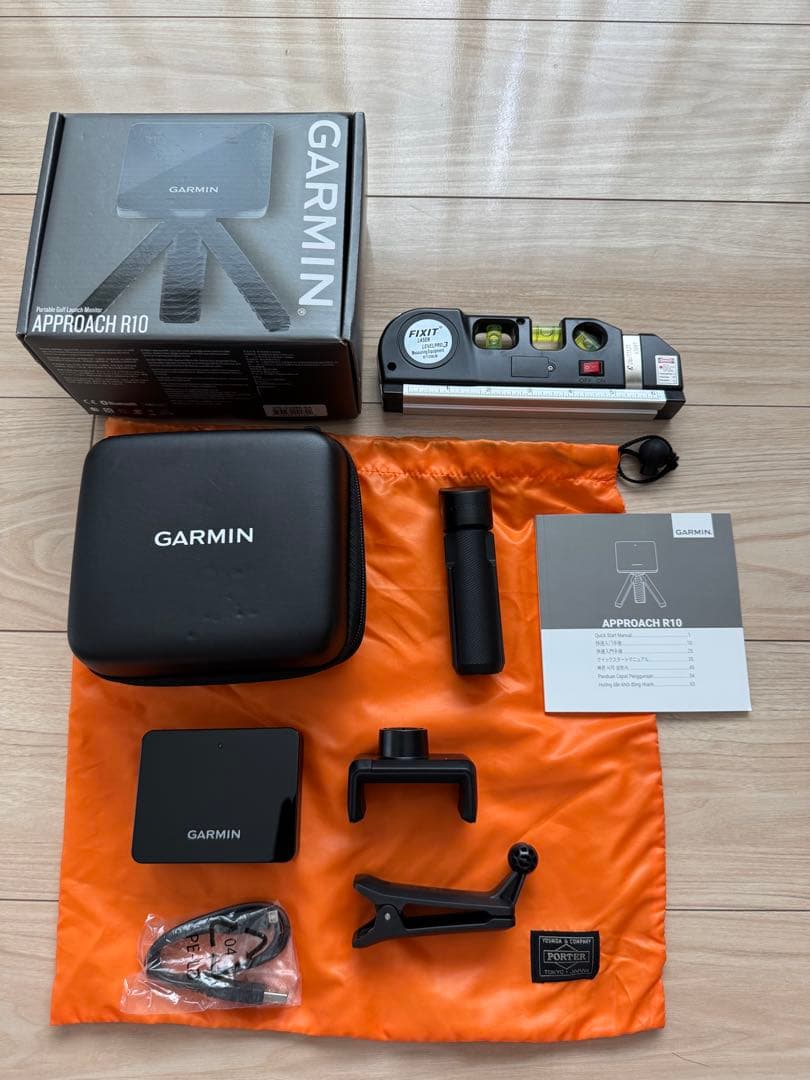 GARMIN APPROACH R10 距離計　おまけ付（水平器、保管袋)