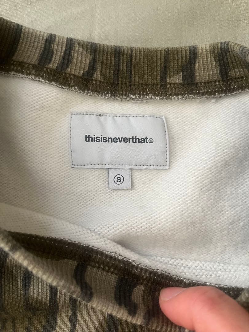 thisisneverthat スウェット　カモ柄