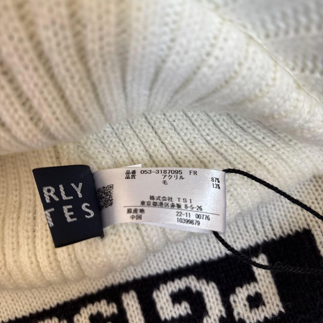 新品♪PEARLY GATES ニット帽　耳当て付き　サンバイザーユニセックス