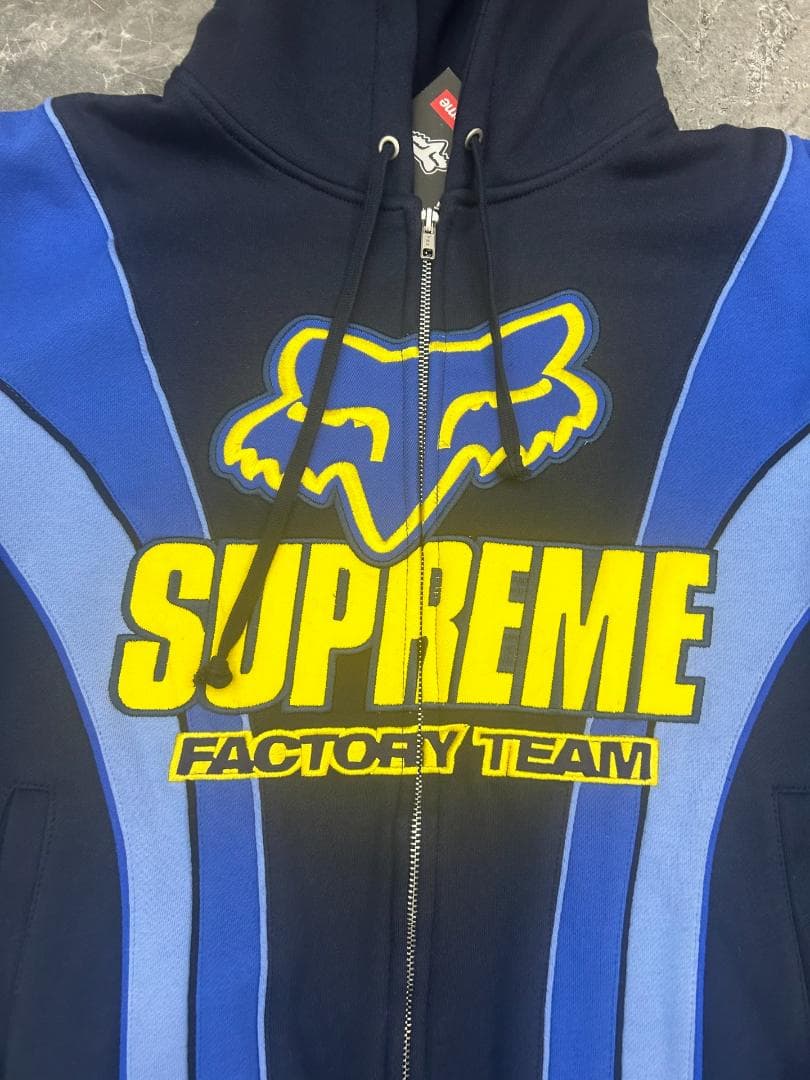 Supreme × Fox Racing コラボ フルジップ フーディー M