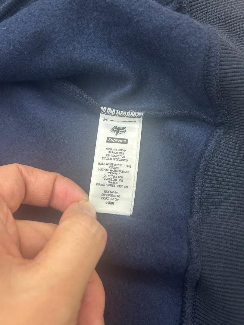 Supreme × Fox Racing コラボ フルジップ フーディー M