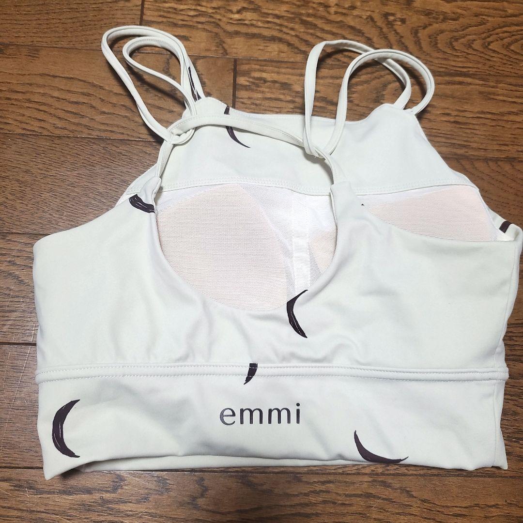 emmi yoga moon pattern ヨガウェア上下　サイズ0 ベージュ