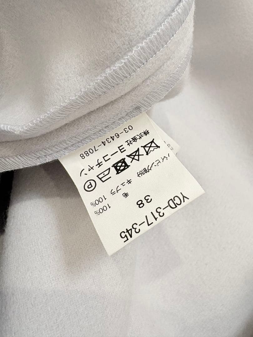 期間限定YOKOCHAN バックパールワンピース Aラインウールワンピース