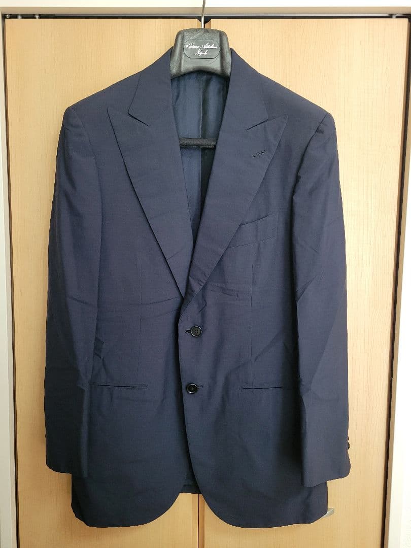 チェザーレ・アットリーニ シルク100% ビスポークスーツ セットアップ 46