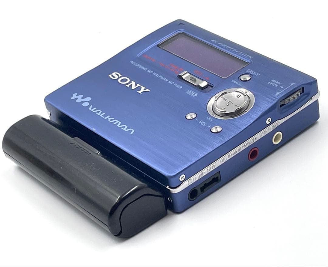 録音再生OK 外観美品　SONY MZ-R909 Walkman MDレコーダー