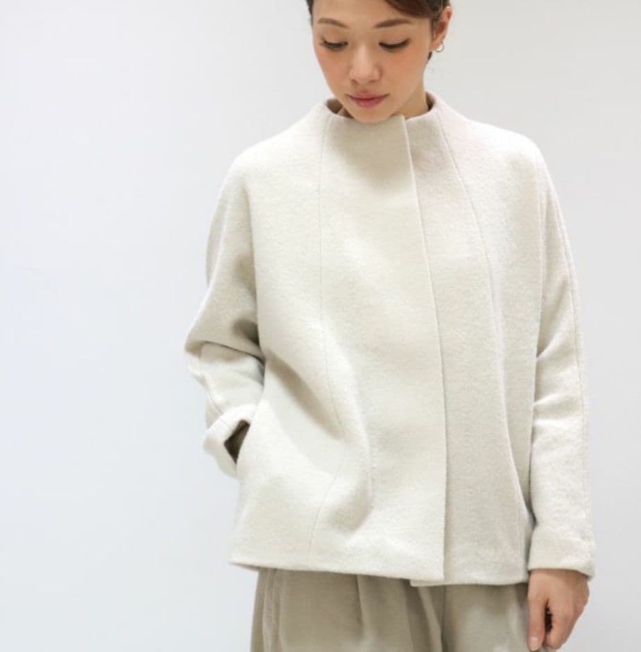 Evam Eva　圧縮ウール　ジャケット　ショートコート