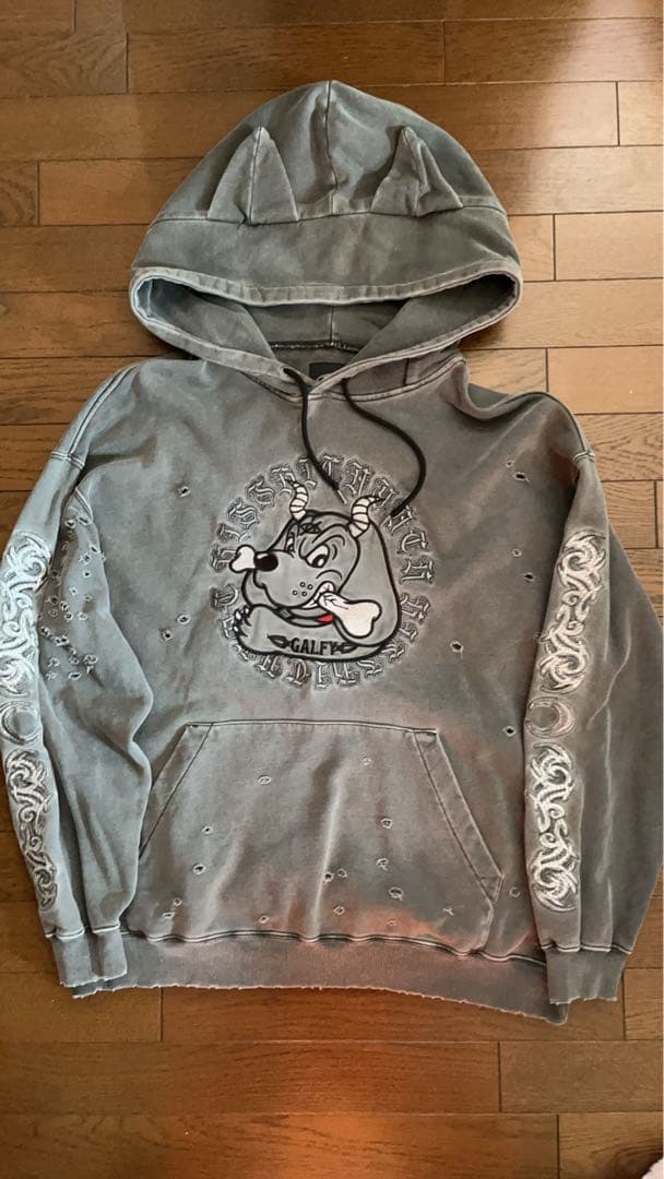 KRY GALFY コラボ ケモミミ染めボロパーカー即日発送年末年始セール中