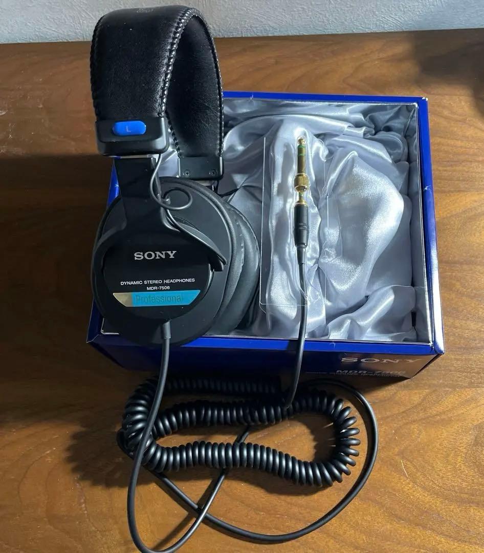 【美品】SONY MDR-7506イヤーパッド新品　ステレオヘッドホン