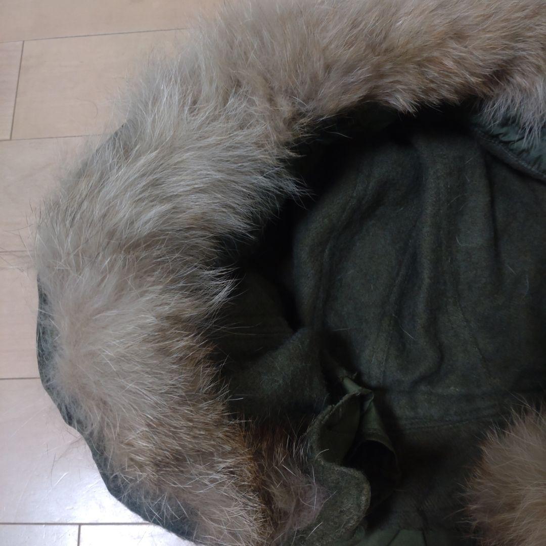 50s アメリカ軍 実物 M51 フード コヨーテファー ワイヤー付き 米軍実物