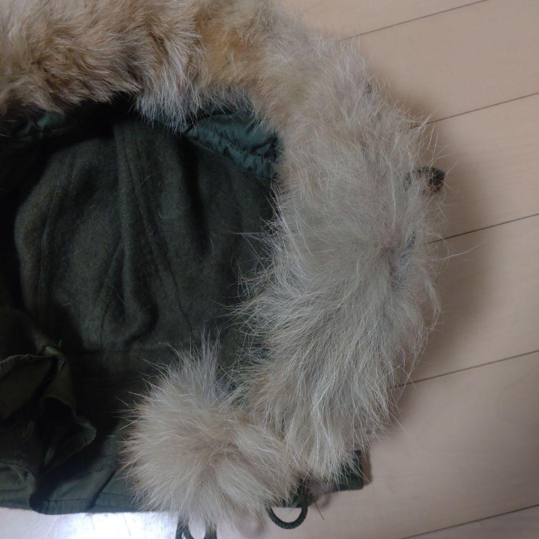 50s アメリカ軍 実物 M51 フード コヨーテファー ワイヤー付き 米軍実物