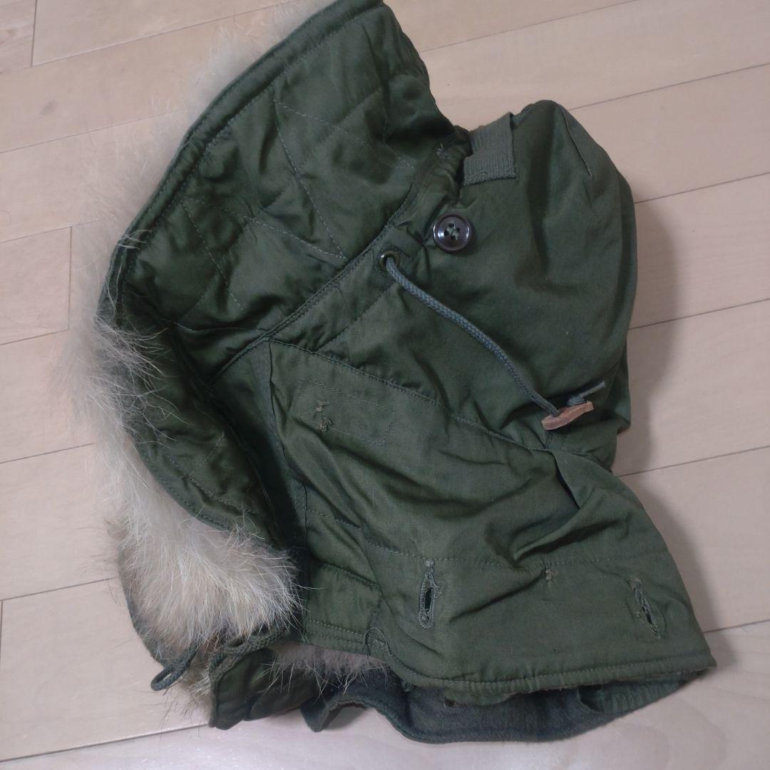 50s アメリカ軍 実物 M51 フード コヨーテファー ワイヤー付き 米軍実物