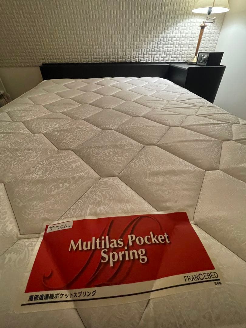 [応相談]FRANCEBEDダブルベッドフレーム・マットレスセット※東京工場