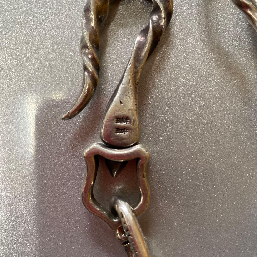 Black Boots シルバー　ウォレットチェーン　ブラックブーツ