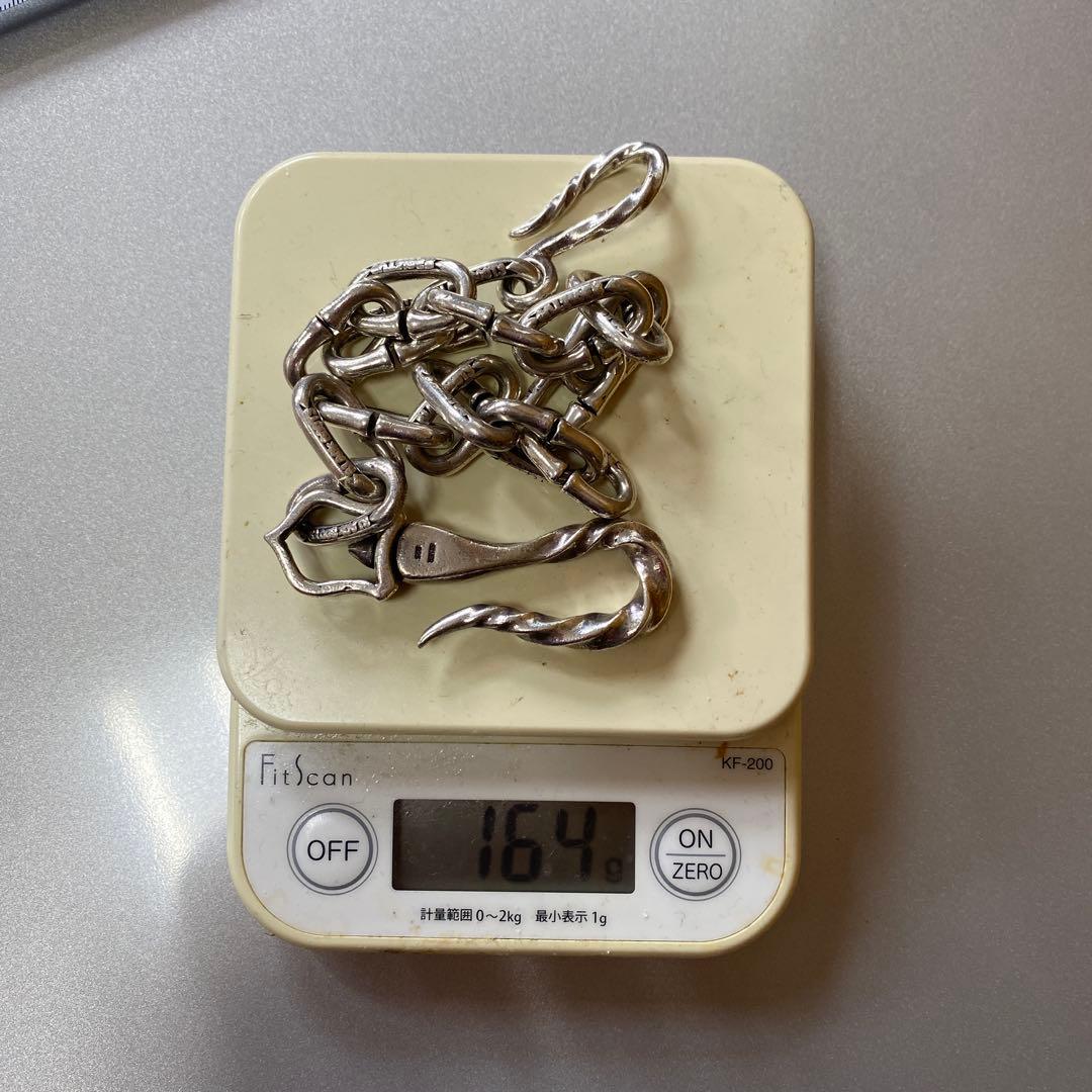 Black Boots シルバー　ウォレットチェーン　ブラックブーツ