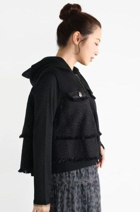 りりこ　★新品★Vin（ヴァン） バックフリルツイードベスト