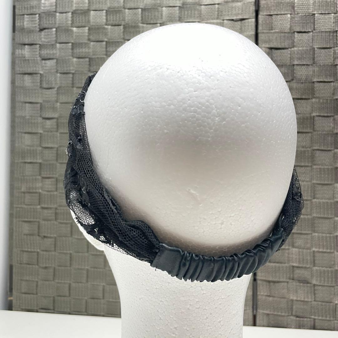 チ*コ様 LOUIS VUITTON ブラックレースヘアバンド