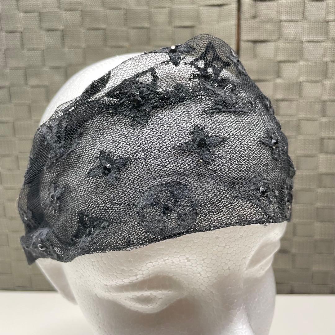 チ*コ様 LOUIS VUITTON ブラックレースヘアバンド