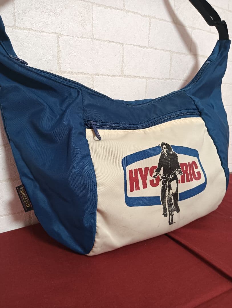 美品!ヴィンテージ ヒステリック・グラマー 自転車ロゴ ショルダーバッグ