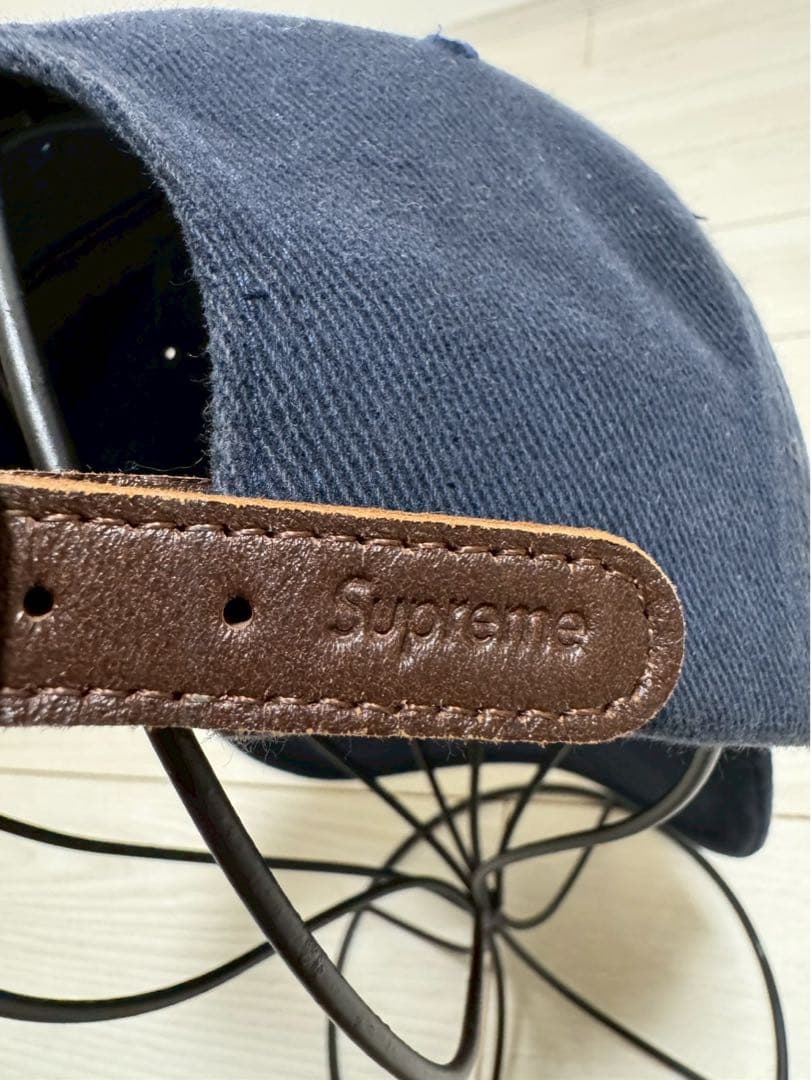 supreme シュプリーム　new york　クラシックロゴキャップ　ネイビー