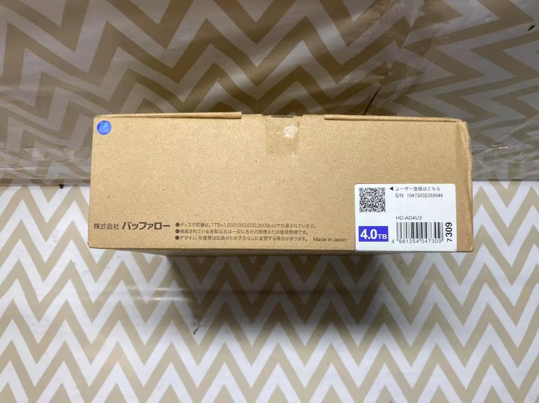 こ*ん様 バッファロー 外付けハードディスク 4TB 4K対応 HD-AD4U3