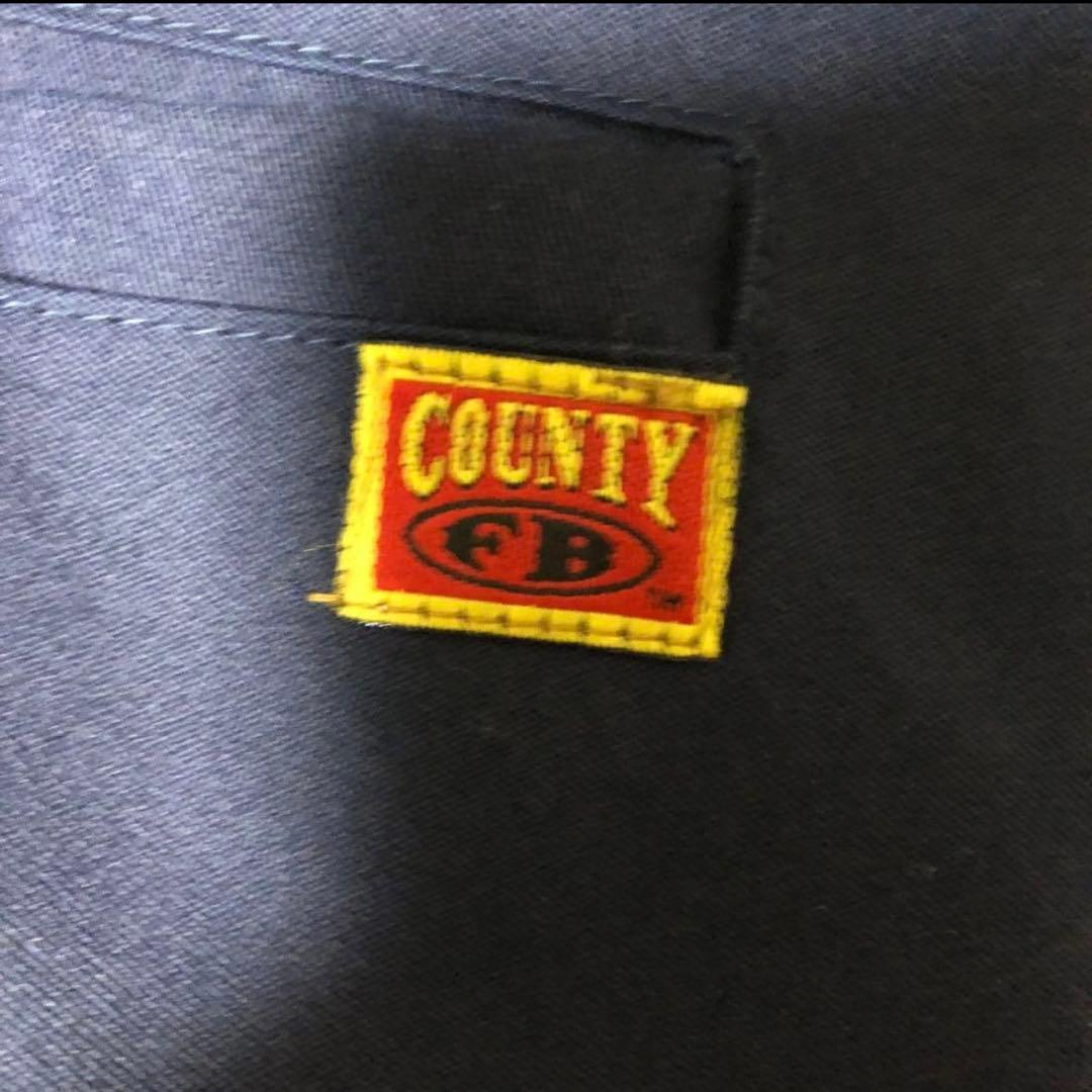 レアアイテム USA製 FB COUNTY フーデット ハーフコート ネイビー