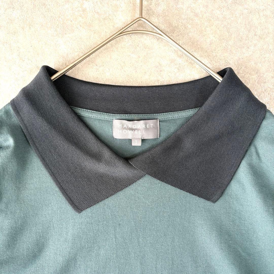 【美品】マーガレットハウエル 2024AW 襟付きニットジャンパー シルク