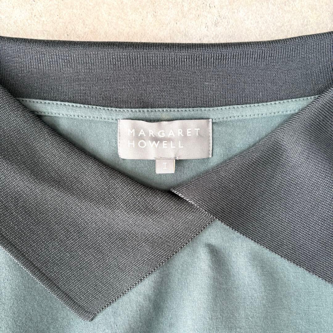 【美品】マーガレットハウエル 2024AW 襟付きニットジャンパー シルク