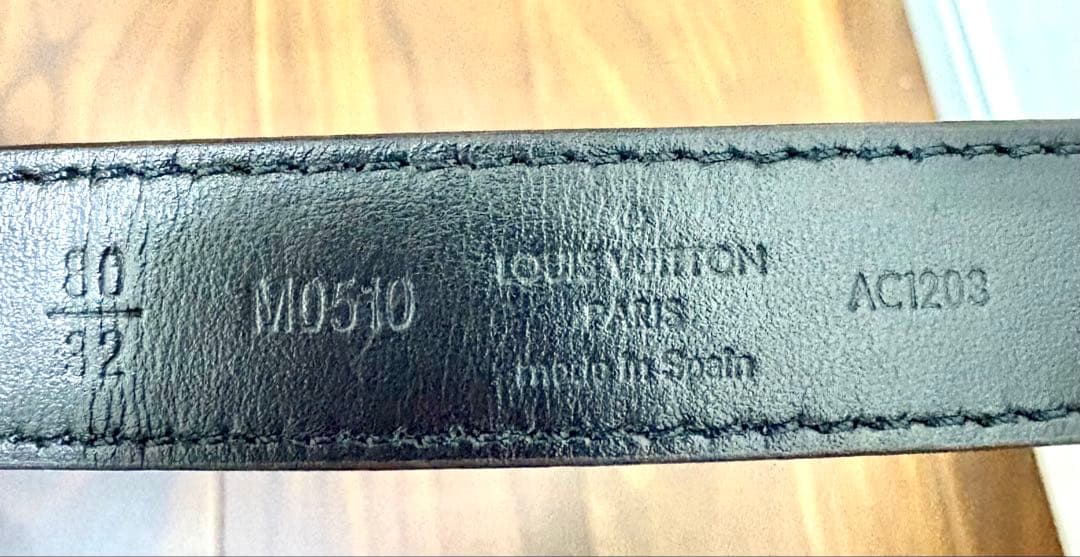 ルイヴィトンリバーシブルゴールド金具 ベルト