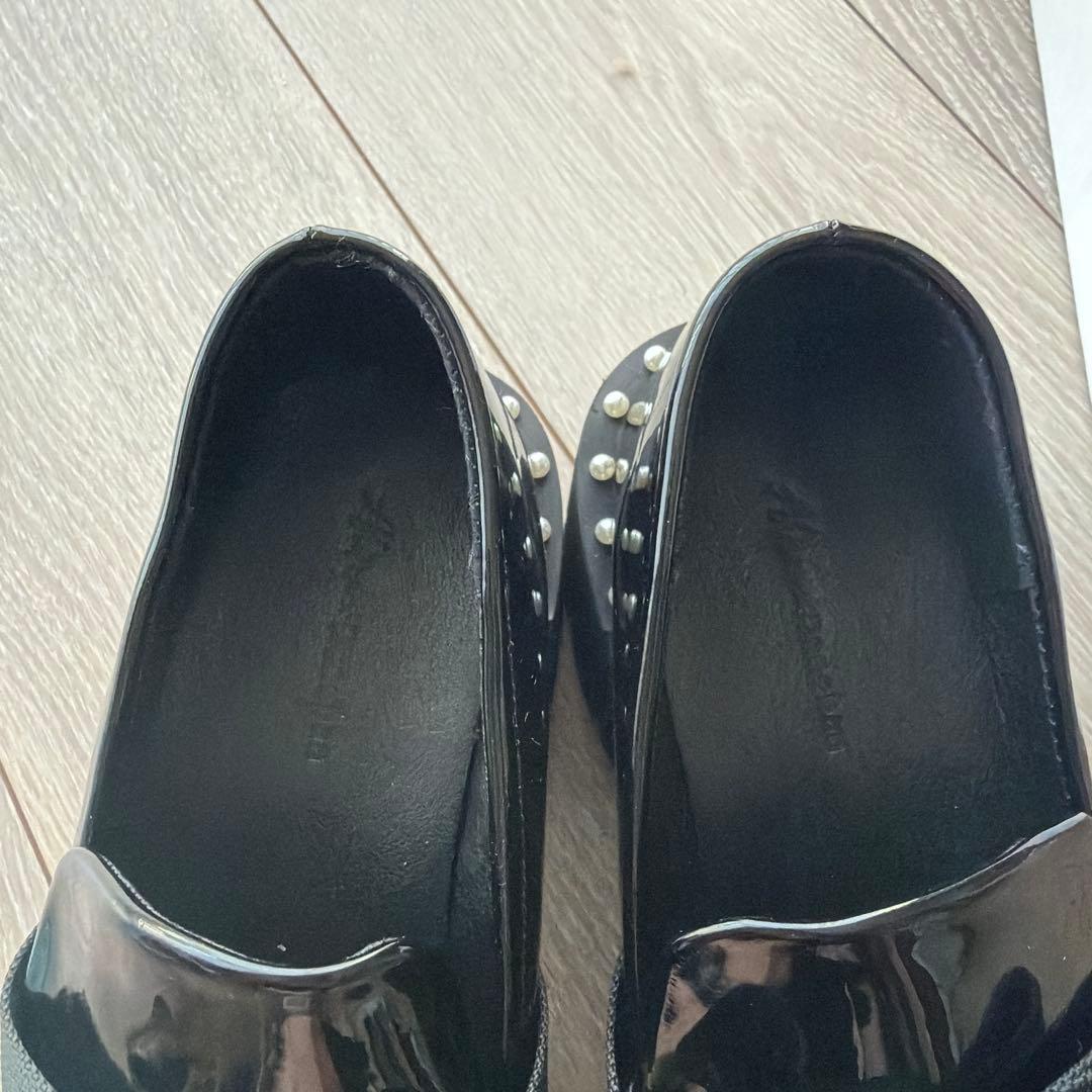 完売品　Akiron x Donoban ブラックローファー　M エナメル