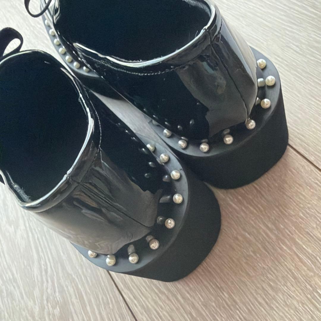 完売品　Akiron x Donoban ブラックローファー　M エナメル