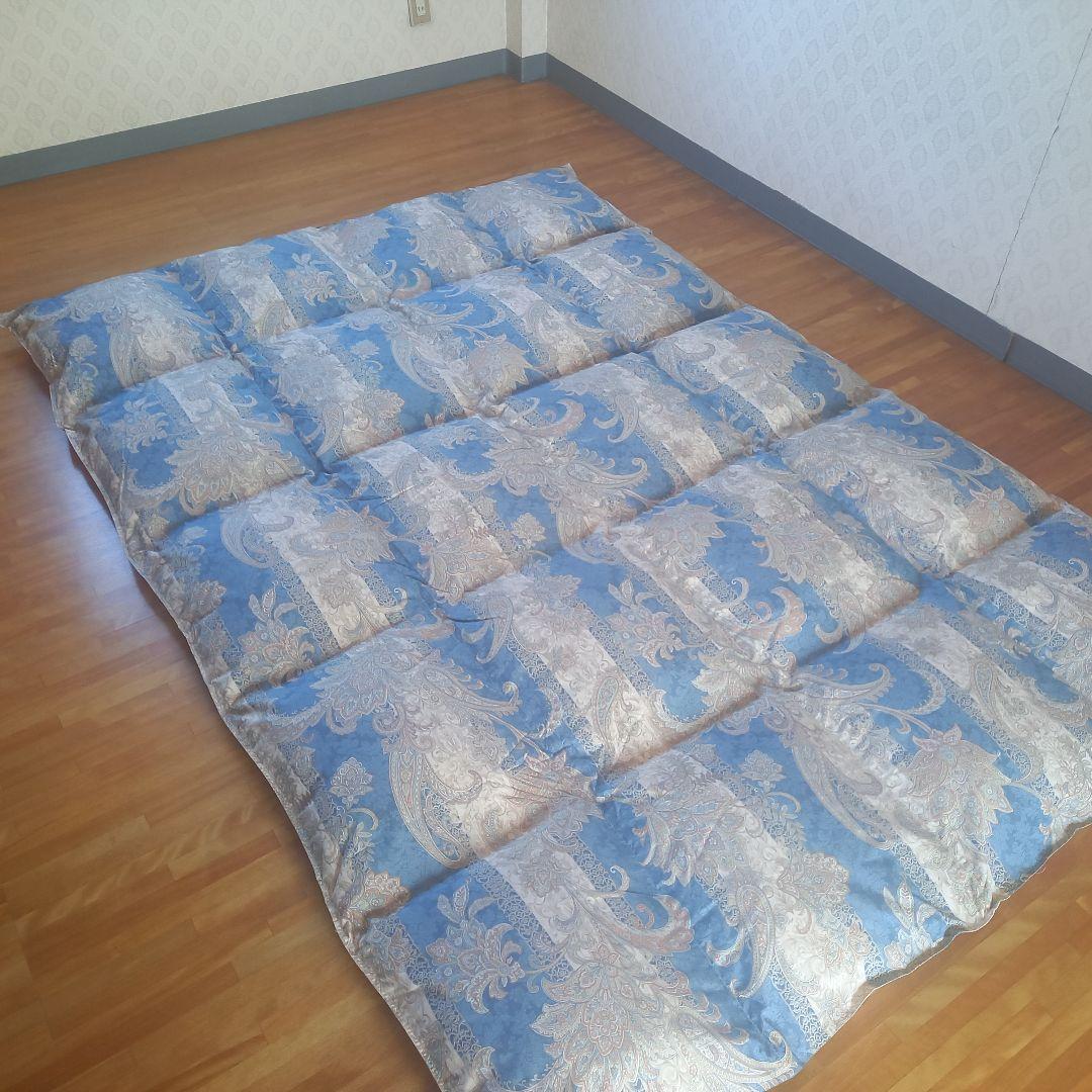 羽毛布団 増量 SDGS リフレッシュ羽毛 高密度生地 清潔 安心 日本製B⑫