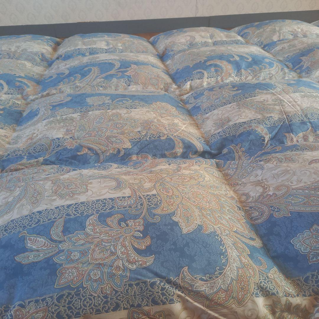 羽毛布団 増量 SDGS リフレッシュ羽毛 高密度生地 清潔 安心 日本製B⑫