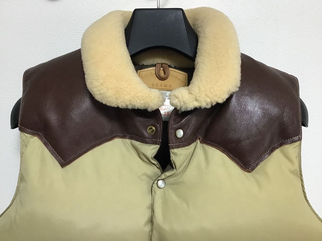 Rocky MountainFeatherbedビームス別注ダウンベスト　38