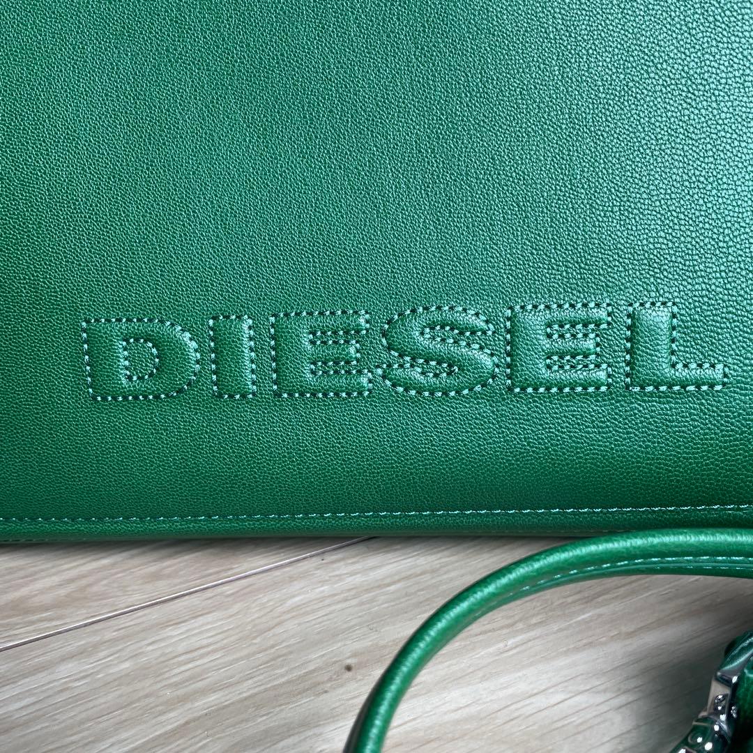 値下げ⭐︎DIESEL AMETISTA グリーン ビジネスバッグ