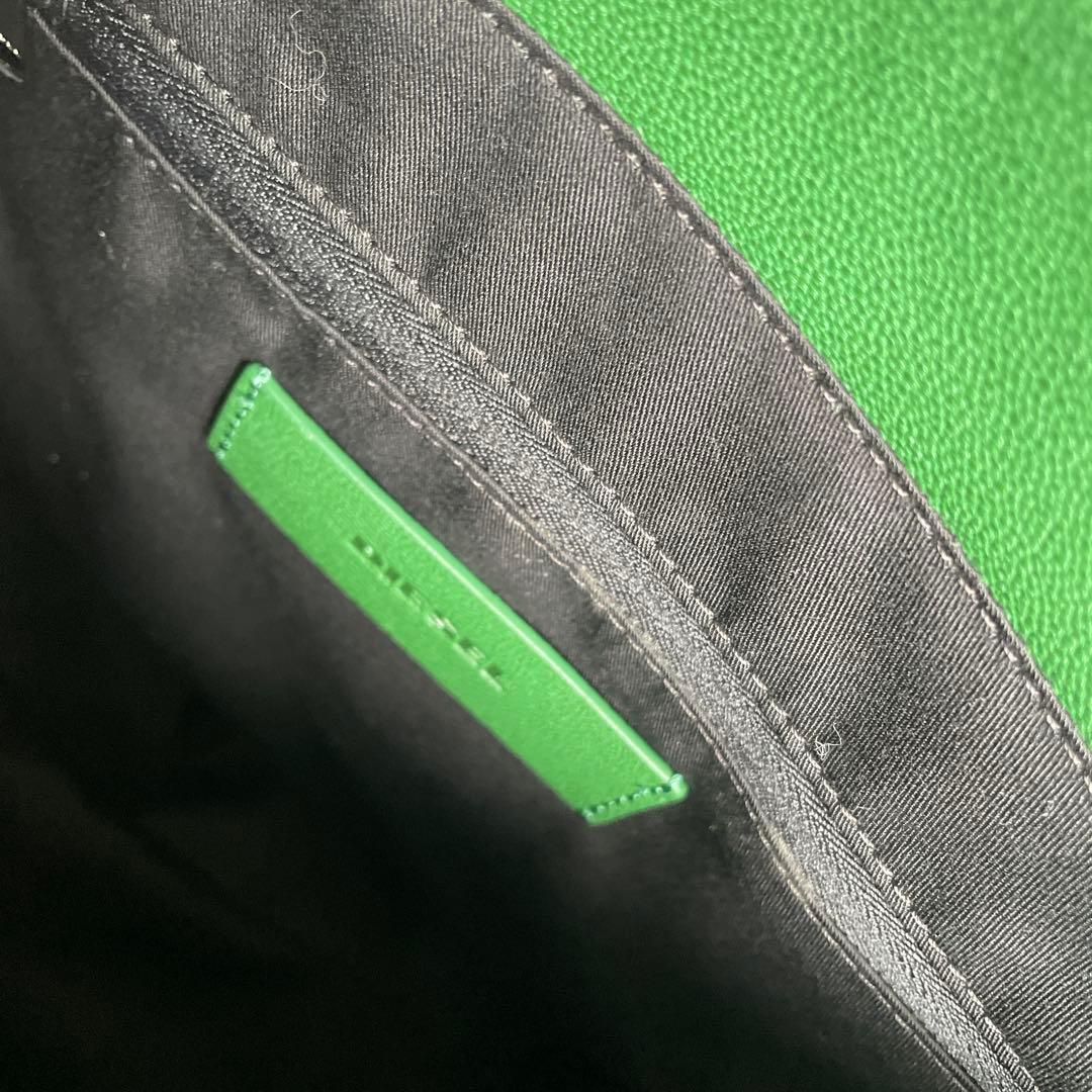 値下げ⭐︎DIESEL AMETISTA グリーン ビジネスバッグ