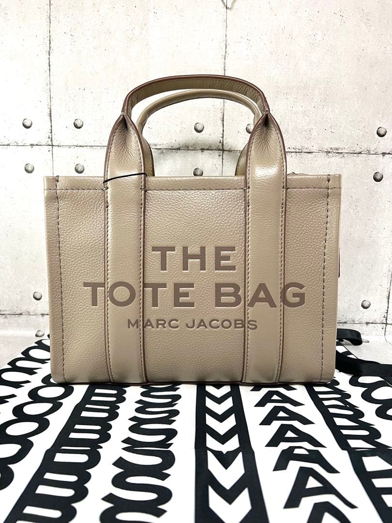 マークジェイコブス レザー ミニ トートバッグ ショルダーバッグ 055セメント