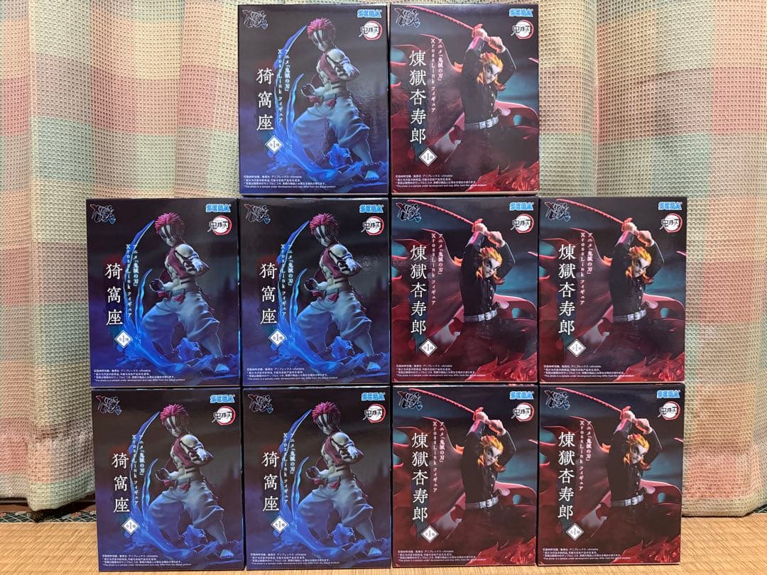 ②鬼滅の刃 クロスリンク 煉獄杏寿郎 猗窩座 フィギュア