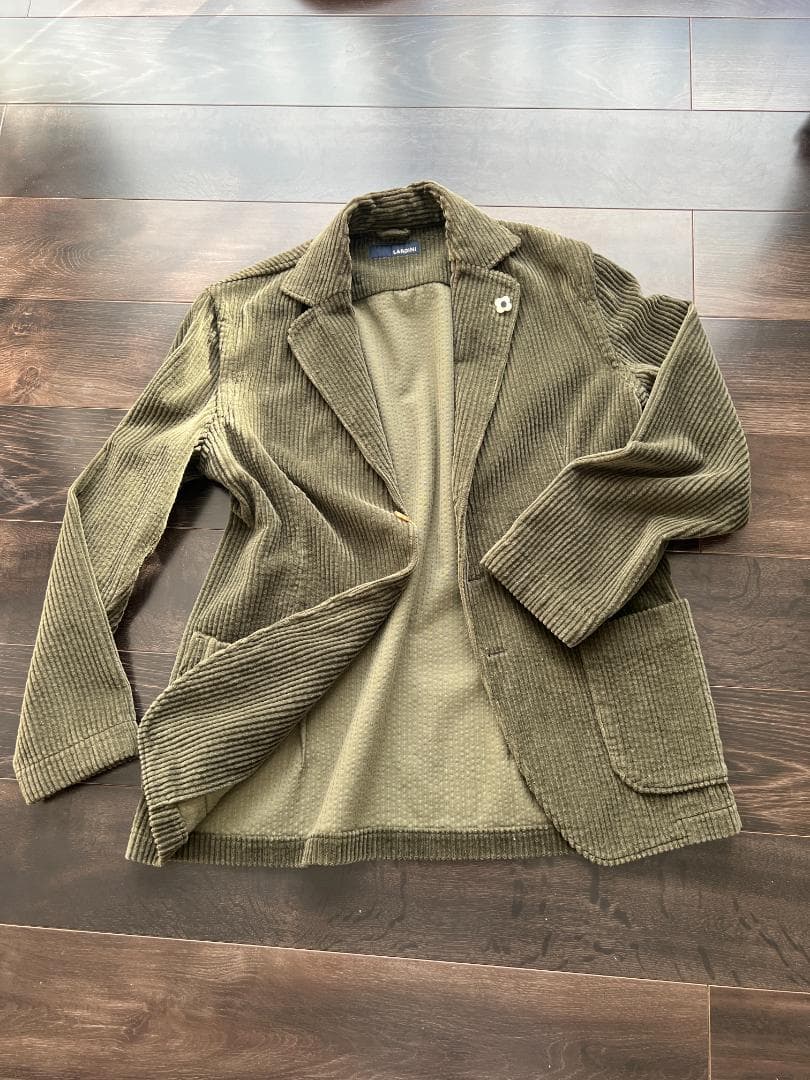 LARDINI テーラードジャケット オリーブ