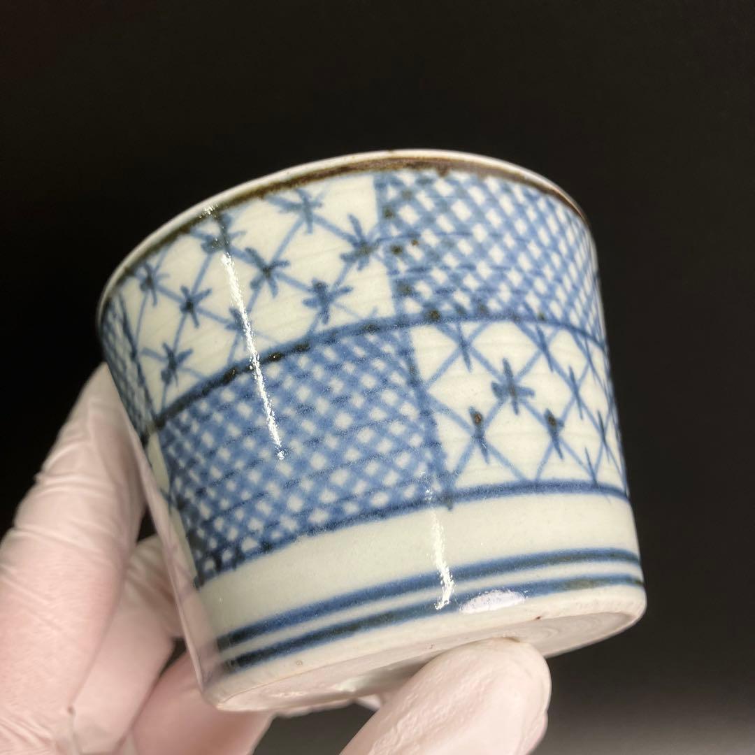 古伊万里 染付 蕎麦猪口 10客 まとめ くらわんか 向付 小鉢