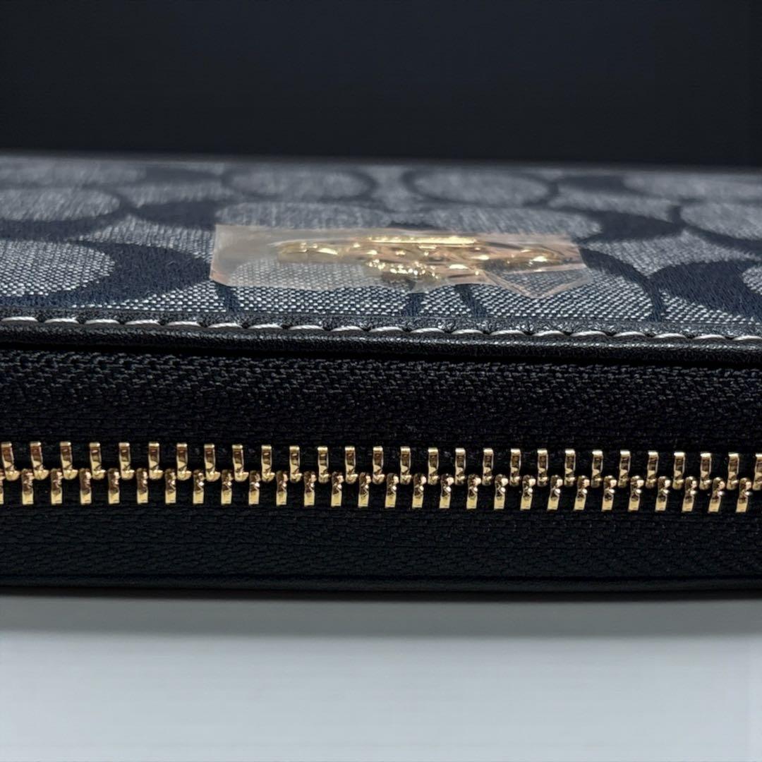【新品】COACH 長財布 ネイビー/新品
